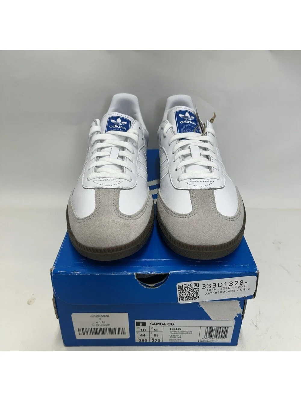 adidas Samba OG Low “Double White Gum” IE3439 Men’s 10
